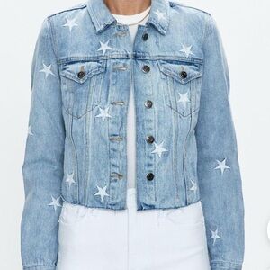 Pistola denim crop star jacket